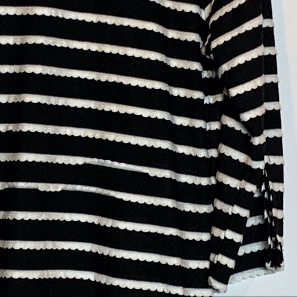 NWT Balance Cover-Up Collection Black with White Scalloped‎ Trim Dress - Picture 3 of 7